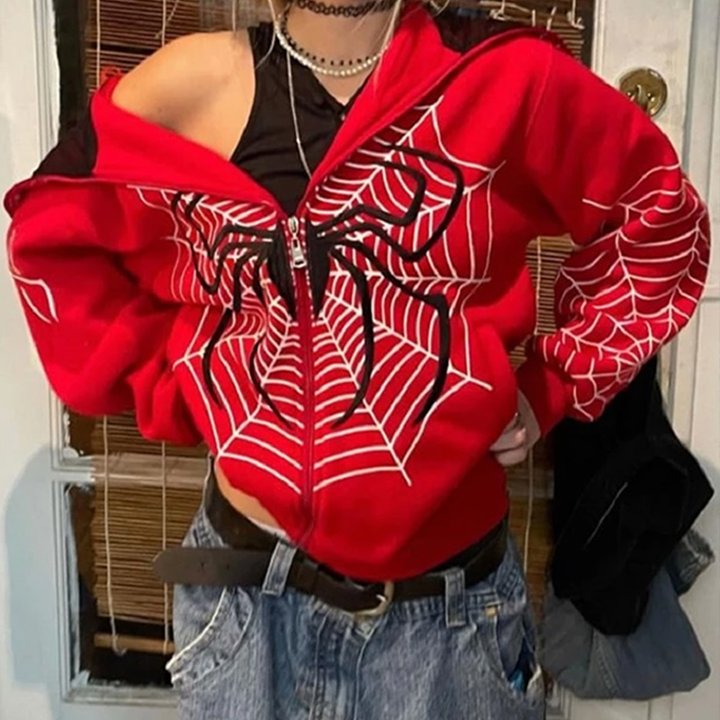 Y2k Rhinestone Skeleton Hoodie - Women'S Fashion Zip Hoodie reseña y precio