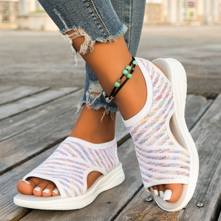 Women's Elastic Knitwear Flat  - Women'S Fashion Knitwear reseña y precio