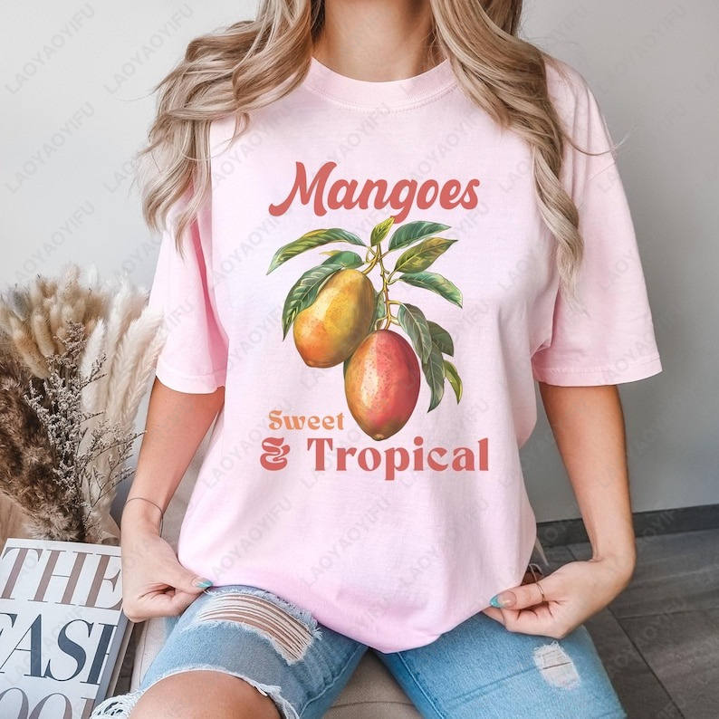 Retro Mangoes Exotic Summer Fr - Women'S Fashion Market Size reseña y precio