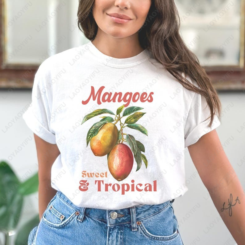 Retro Mangoes Exotic Summer Fr - Women'S Fashion Market Size reseña y precio