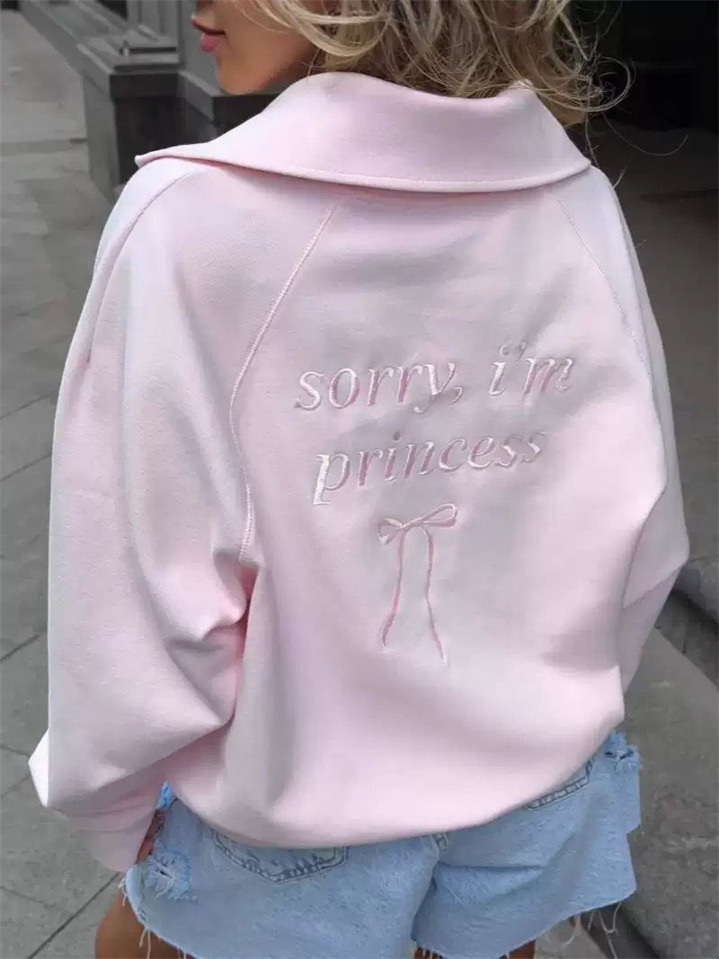 Fashion Women Pink Sweatshirt  - Women'S Fashion Zip Hoodie reseña y precio