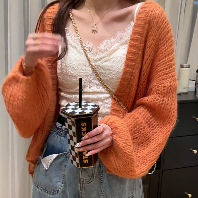 Orange Cardigans for Women You - Women'S Young Fashion reseña y precio